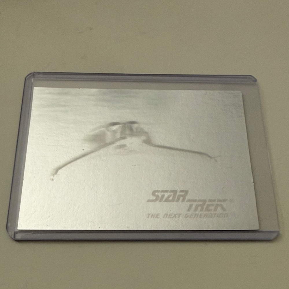 1992 Impel Star Trek TNG Hologram Card Klingon Bird of Prey #01H